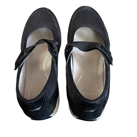 Dansko Suede/Canvas Mary Jane Flats - Picture 3 of 7